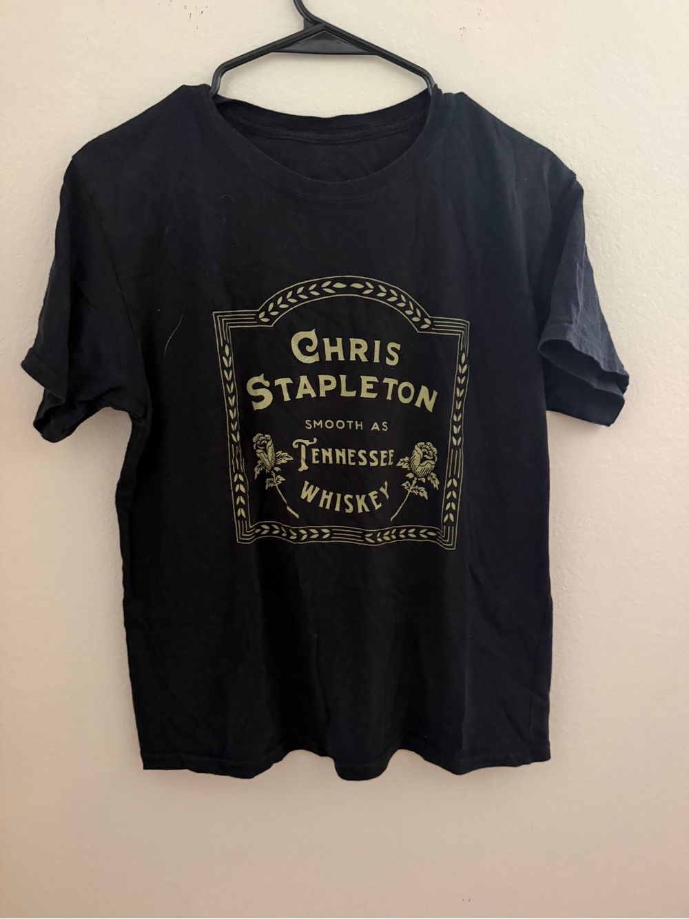 Chris Stapleton Black Graphic Tee - Tennessee Whiskey